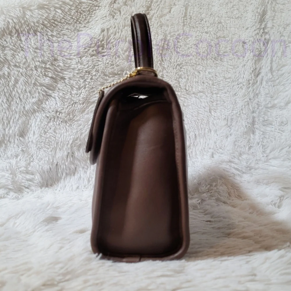 SOLD!!! Taupe Vintage Coach Regina Bag #9983 - Picture 4 of 10